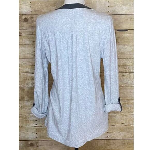 EDDIE BAUER OUTDOOR ROLL CUFF OPEN NECK CASUAL SIMPLE EVERYDAY COMFORT SHIRT - Picture 3 of 3